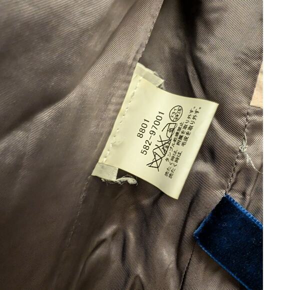 Femme by Michele R 100% Fur Rabbit Trim Double-Breasted Peacoat Gray Lined Cozy - Picture 8 of 9